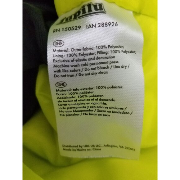 Lupilu Kids Insulated Rain  Jacket Hooded Star Patterned Blue Green Water-proof - Picture 12 of 12